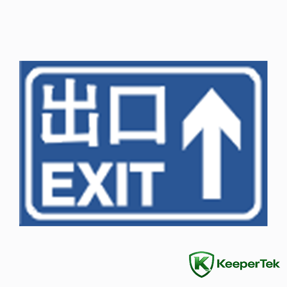Straight Exit Sign KT-CAS13